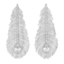 Plume de Paon Pendant Earrings