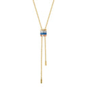 Quatre Blue Edition Tie Necklace, large model