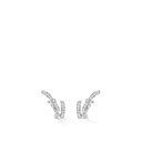 Ruban Crawling Earrings 18K White Gold Diamonds | J11143