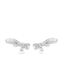 Ruban Crawling Earrings 18K White Gold Diamonds | J11150