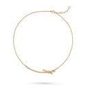 Ruban Short Necklace 18K Rose Gold Diamonds | J12848