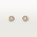 Belle Vante Trinity Stud Earrings Brilliant-Cut Diamonds 18k Gold