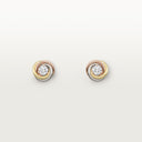 Belle Vante Trinity Stud Earrings Brilliant-Cut Diamonds 8.8mm Gold