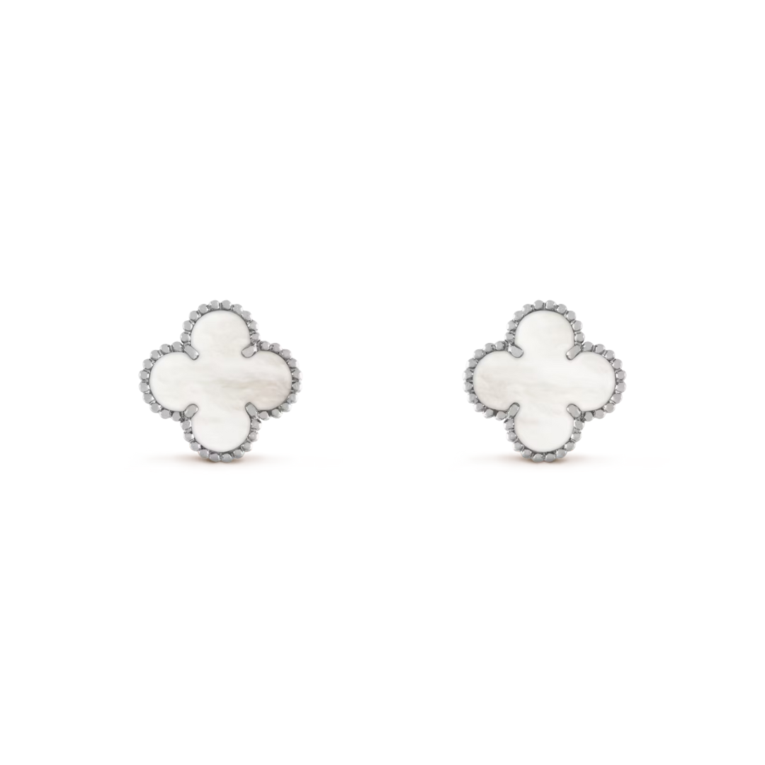 Belle Vante Earrings Mother-Of-Pearl 18K White Gold