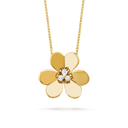 Frivole Clip Pendant in 18K Yellow Gold with Diamonds