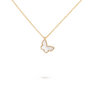 Belle Vante Butterfly Pendant Mother-Of-Pearl 18K Yellow Gold