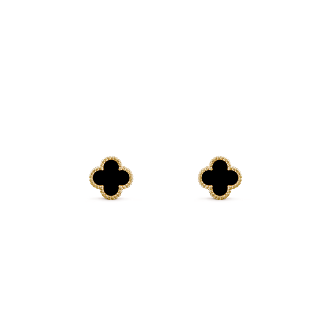 Belle Vante Earrings Onyx 18K Yellow Gold