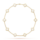 Belle Vante Necklace 10 Motifs Mother-Of-Pearl 18K Yellow Gold