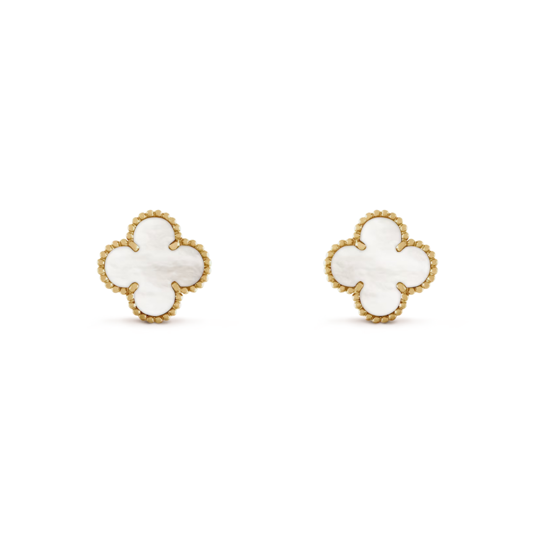 Belle Vante Earrings Mother-Of-Pearl 18K Yellow Gold