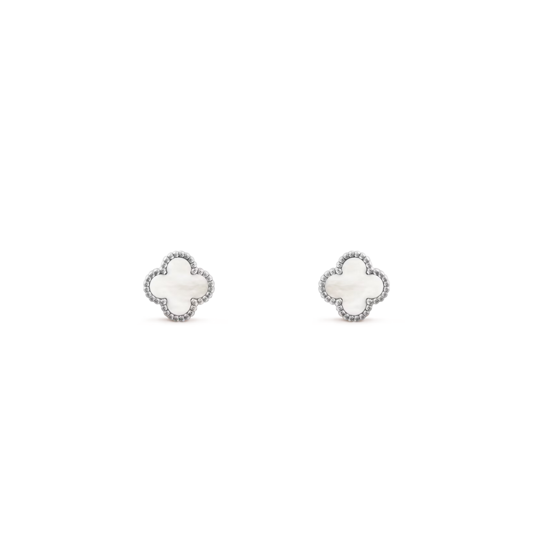 Belle Vante Earrings Mother-Of-Pearl 18K White Gold