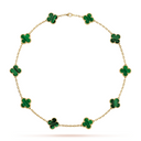 Belle Vante Necklace 10 Motifs Malachite 18K Yellow Gold