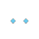 Belle Vante Earrings Turquoise 18K White Gold