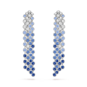 Palmyre Earrings in 18K White Gold with Sapphires and Diamonds
