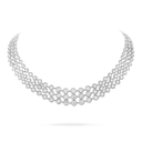 Palmyre 3-Row Necklace in 18K White Gold