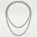 Belle Vante Clash Long Necklace Flexible Small Model White Gold