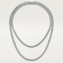 Belle Vante Clash Long Necklace Flexible Small Model White Gold
