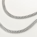 Belle Vante Clash Long Necklace Flexible Small Model White Gold